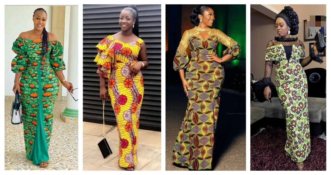 Amazing styles of Ankara long gown for descent and stunning look