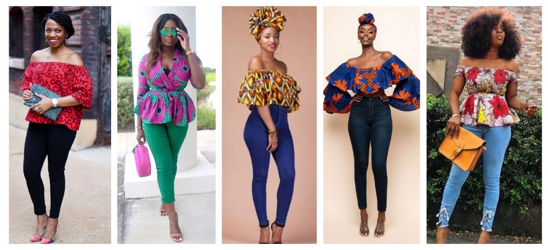 Perfect Ankara blouse styles for rocking different pant and skirt styles