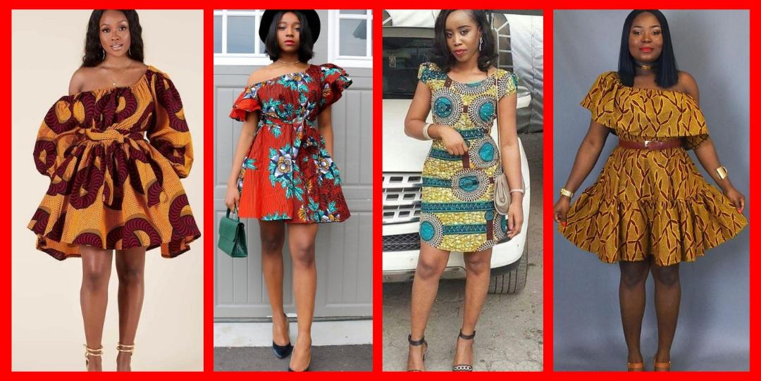 Trending African Ankara short gown styles for African ladies