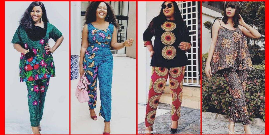 For classic look, try and sew any of these classy styles in this latest Ankara pant and top styles collection