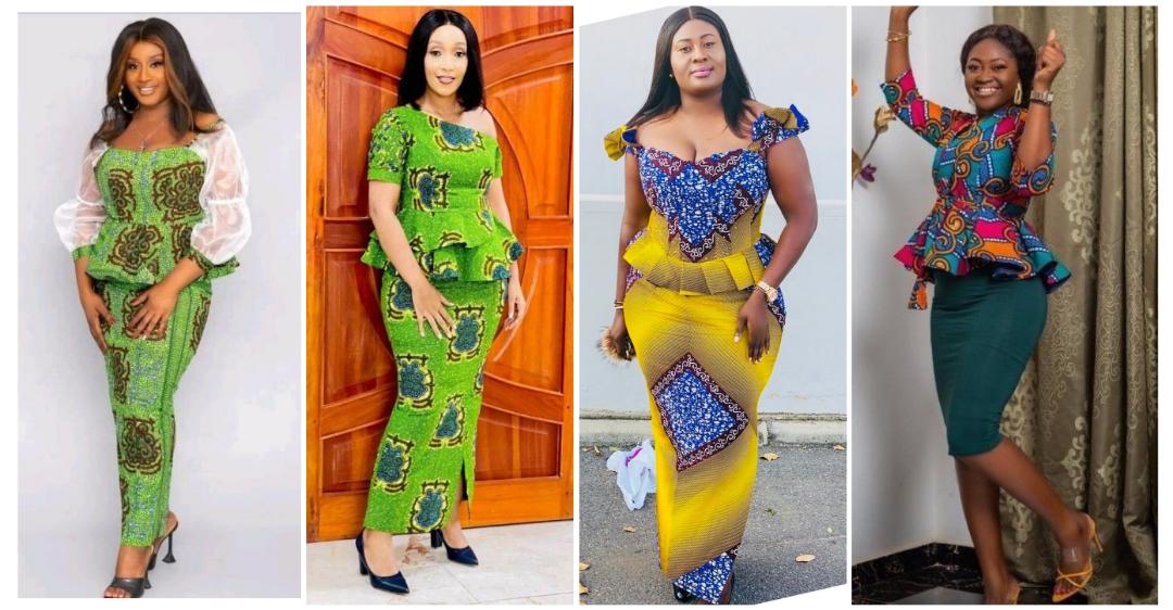 Fascinating Ankara skirt and blouse styles for church and wedding