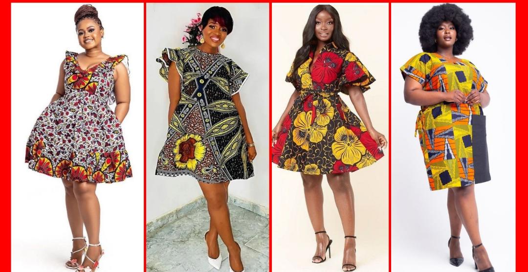 19 Stunning Ankara short gown styles for any occassion