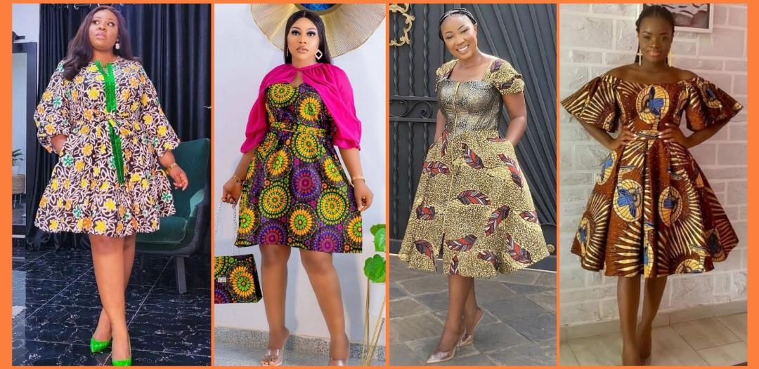 Elegant and unique ankara short gown styles for stylish ladies who need to upgrade their wardrobes