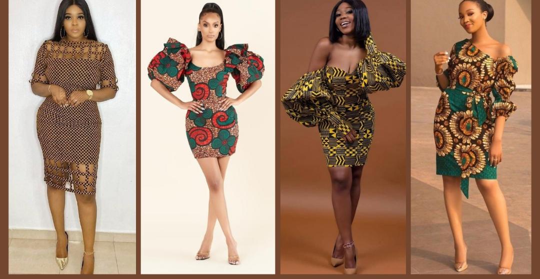 Stylish Ankara short gown styles for classic ladies