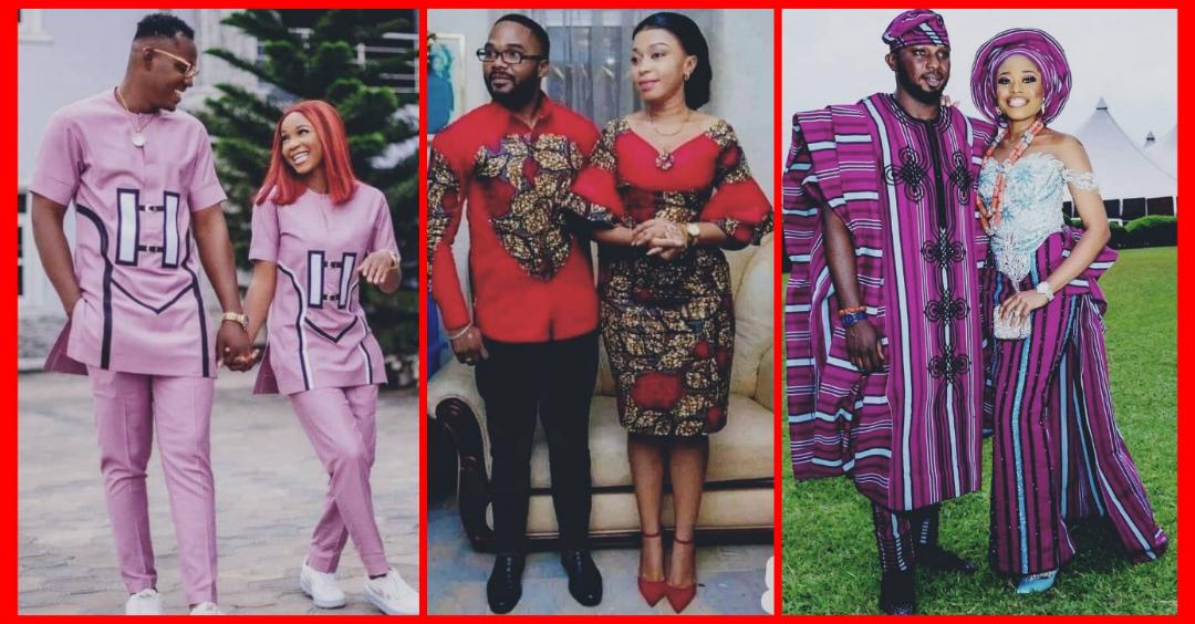 African traditional/native dress styles for married couples