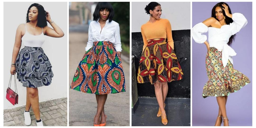 Beautiful Ankara skirt styles you can replicate with vibrant and bold print pattern Ankara fabrics