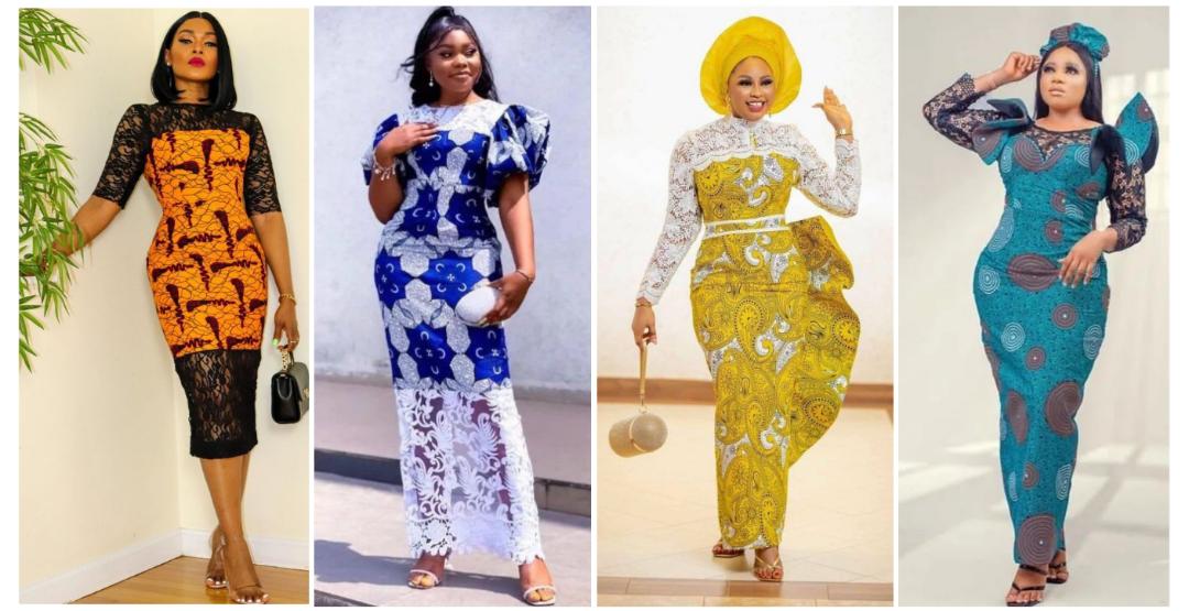 21 Ankara and lace combo gown dress styles you need to check out