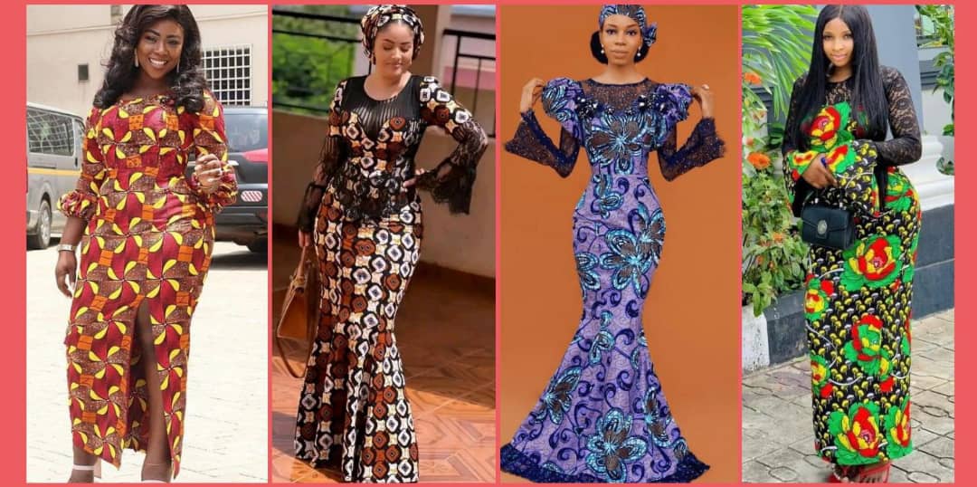 Latest srtyes of long gown dresses for African women