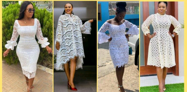 Cultural fusion: How African women are embracing white short lace gown